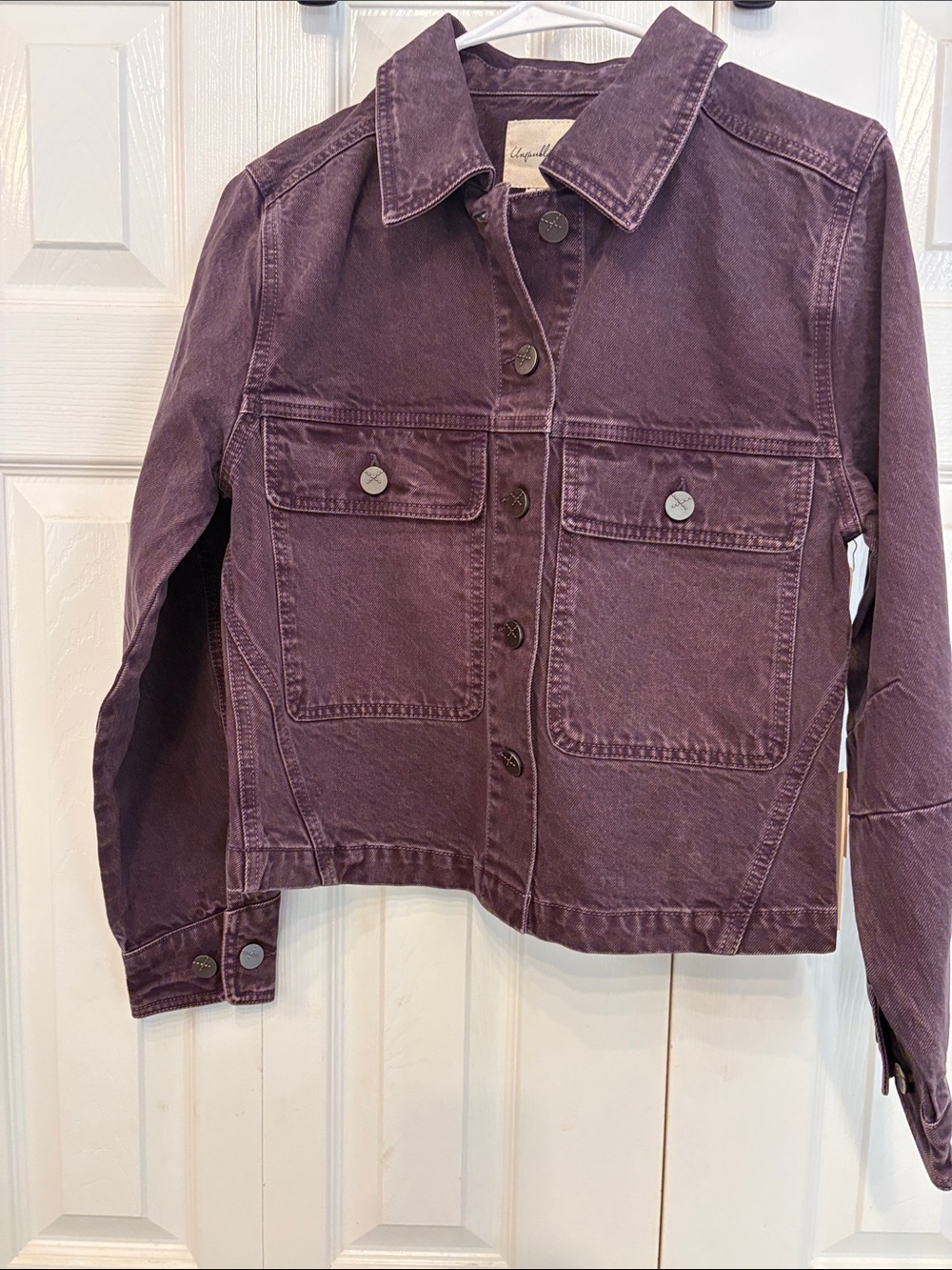 Unpublished Women's Washed Purple Utility Jacket 710
